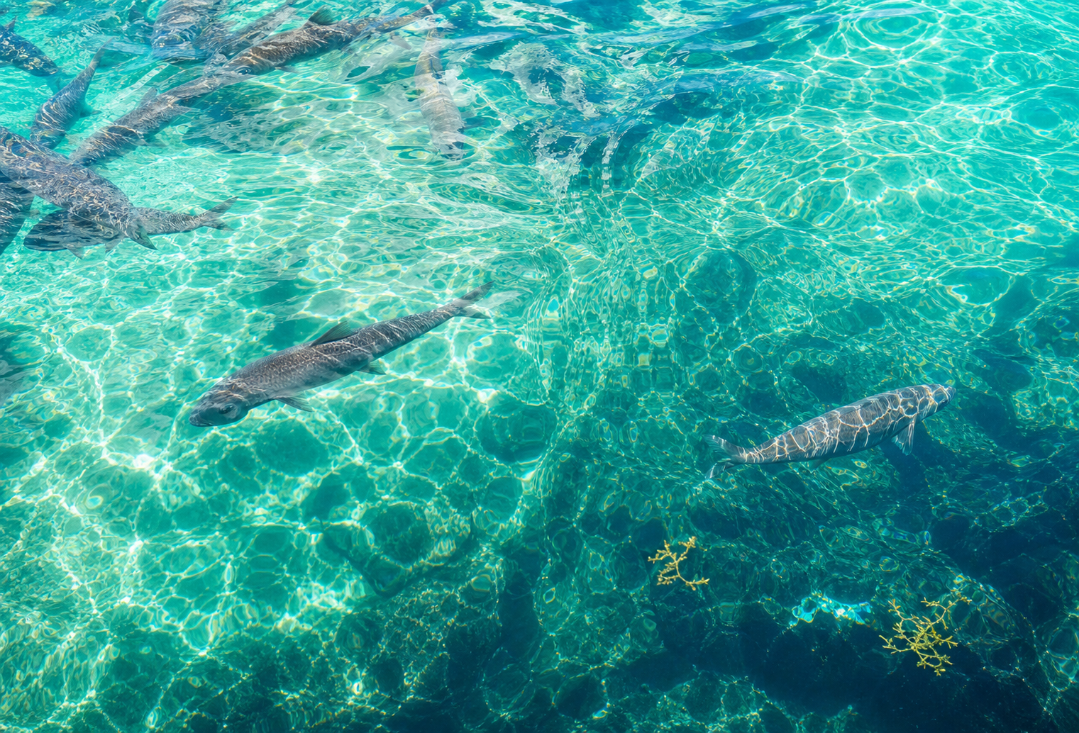 Tarpon in the lagoon