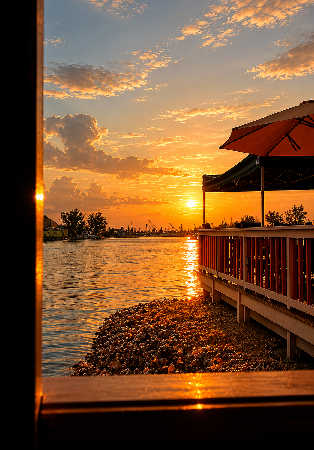 Sundown at the conch shack, Arawak Cay