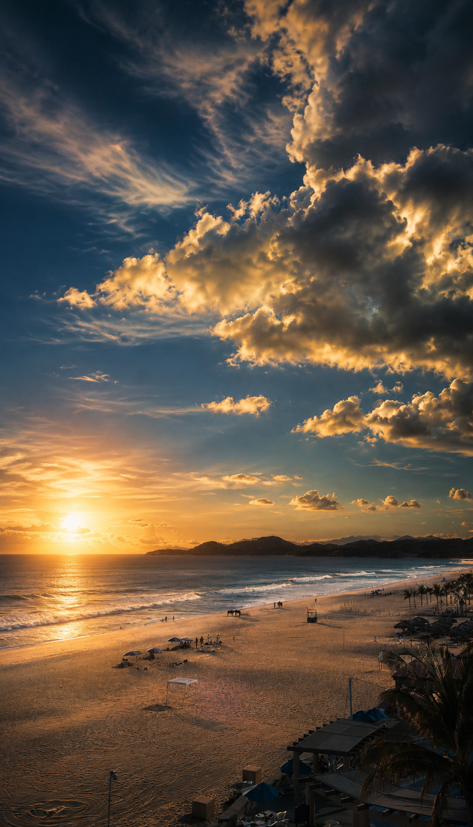 Sunset over Medano Beach, Cabo San Lucas