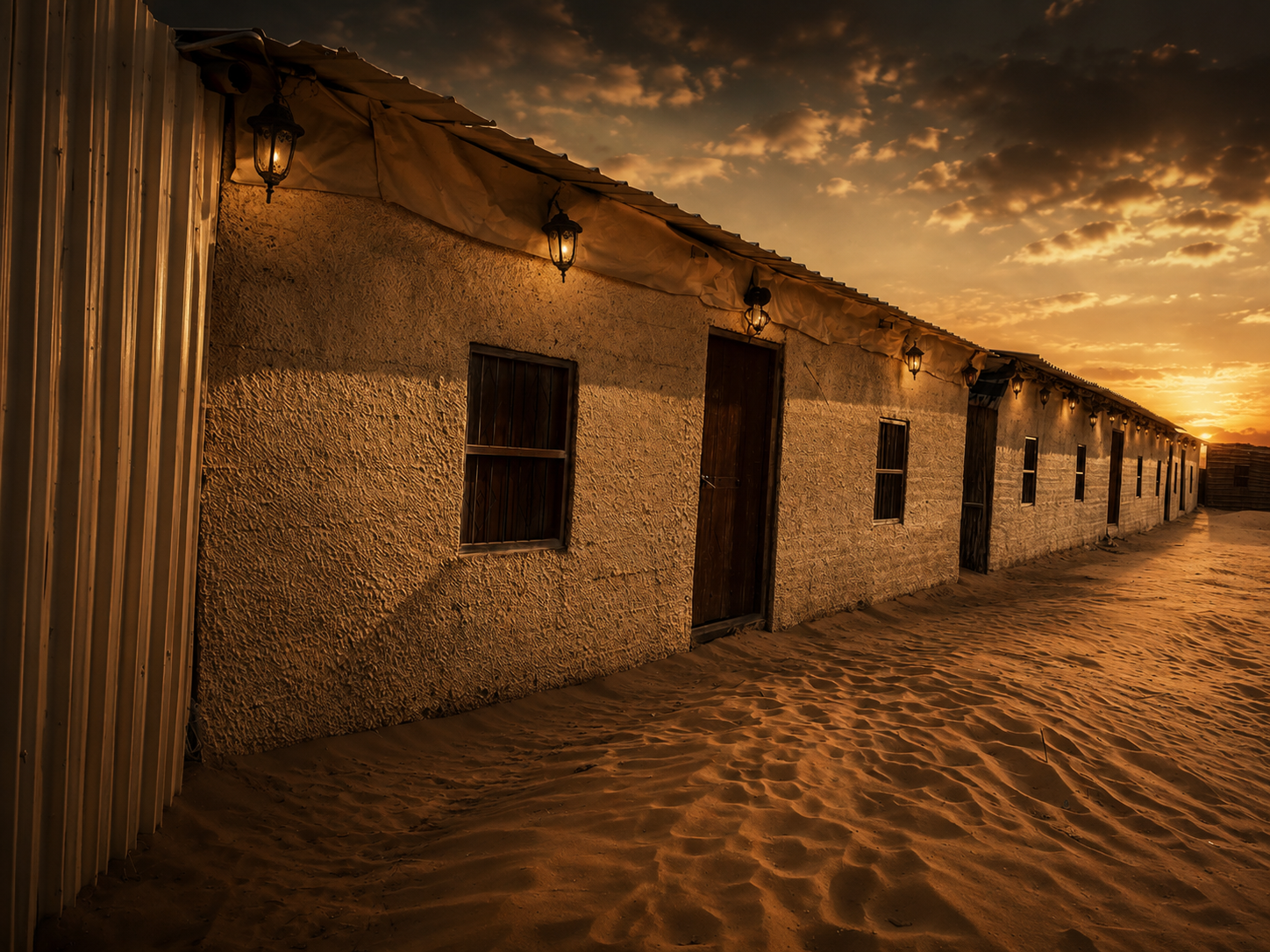 Desert excursion — camp at last light