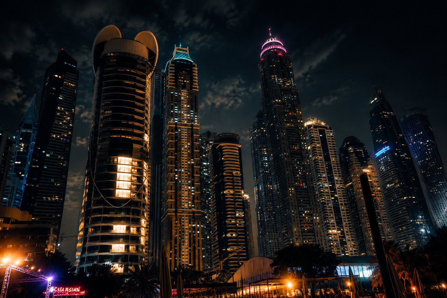Marina after dark
