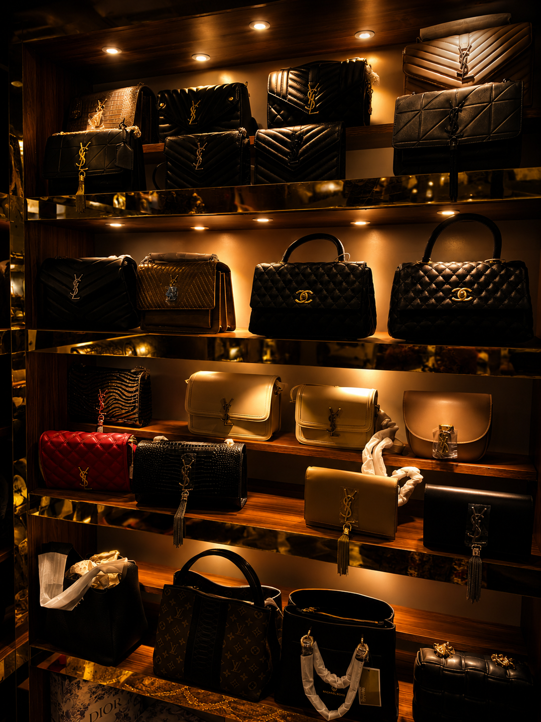 Shopping local — designer purses