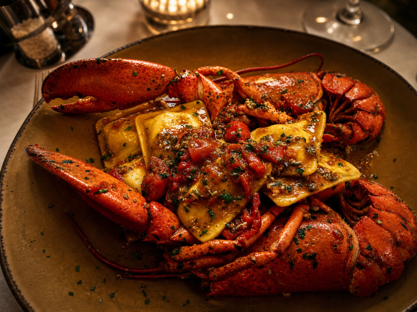 Lobster ravioli