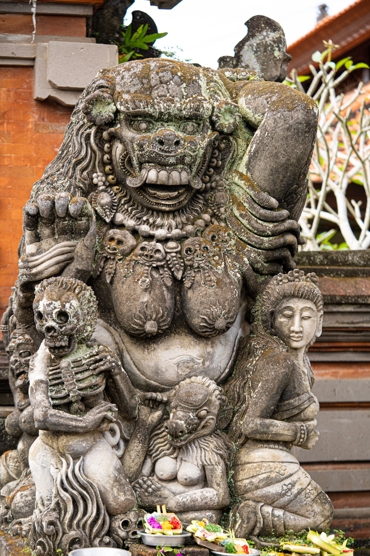 Temple guardian on the grounds