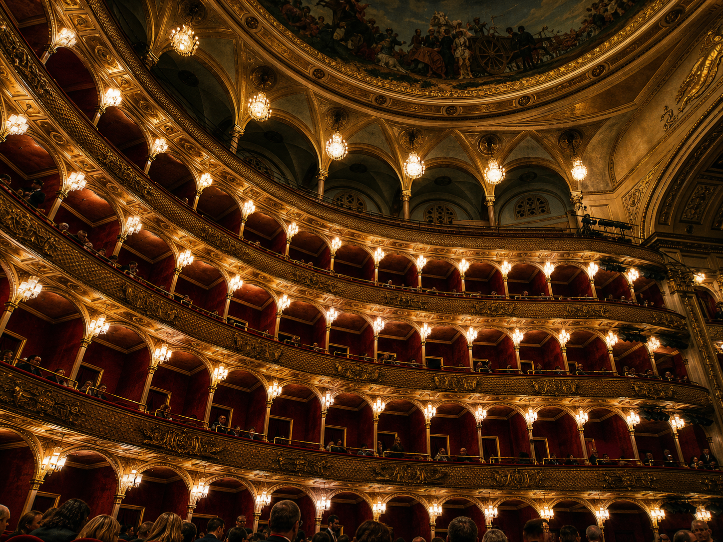 Gilded balconies